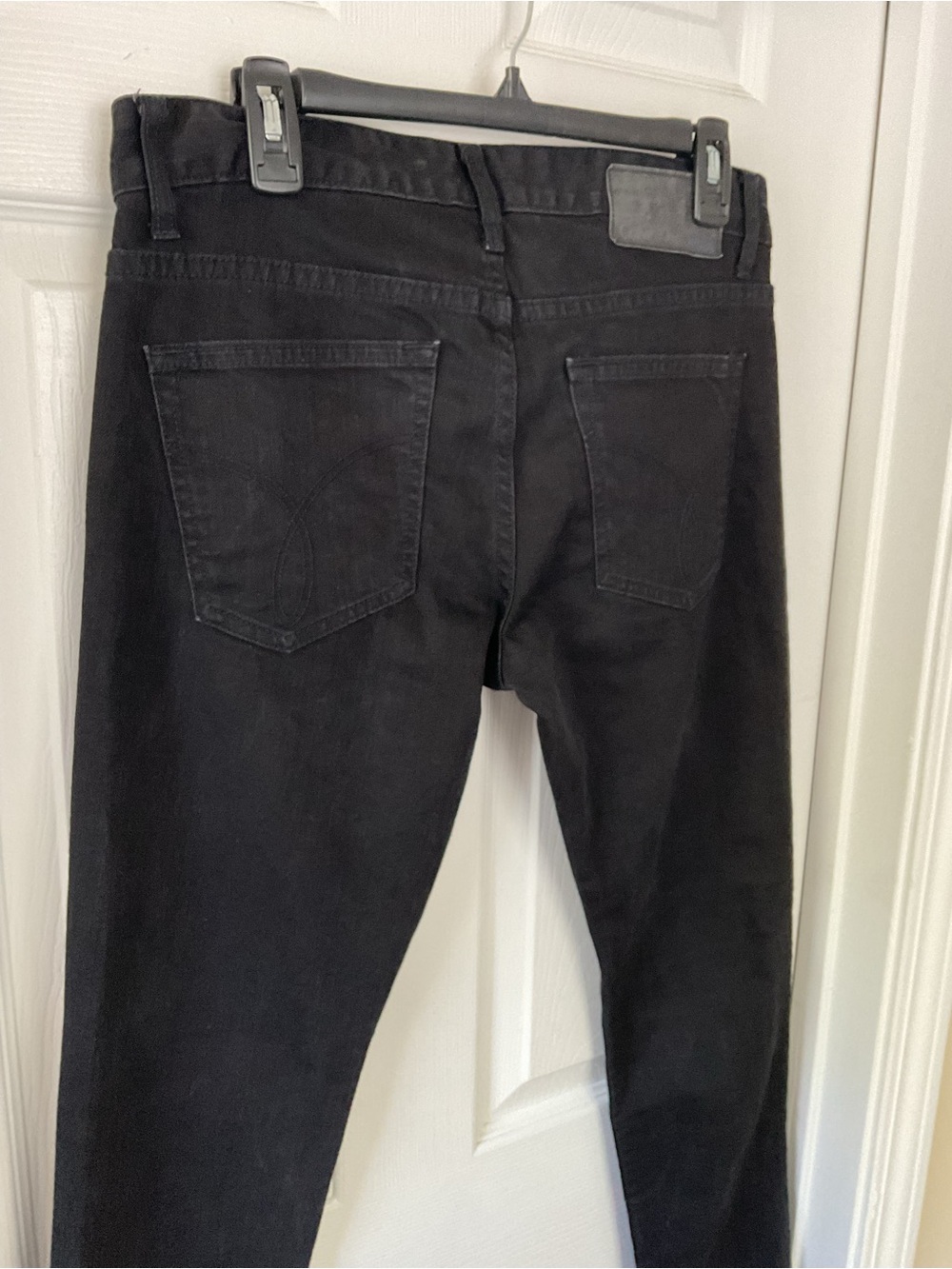 Calvin Klein Jeans Men’s 31x30 Slim Fit Black Stretch Denim Pants - Picture 5 of 13